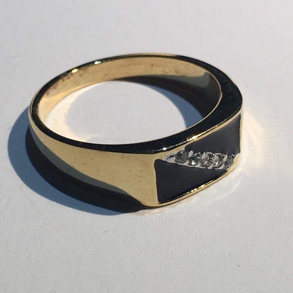 Claudio Men's Swarovski elements Ring - Picture 4 of 7